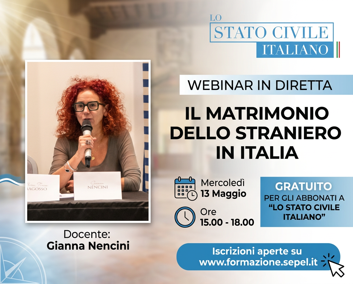 IL MATRIMONIO DELLO STRANIERO IN ITALIA